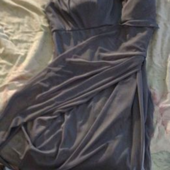 David's bridal size 14 grey blue - Picture 5 of 8